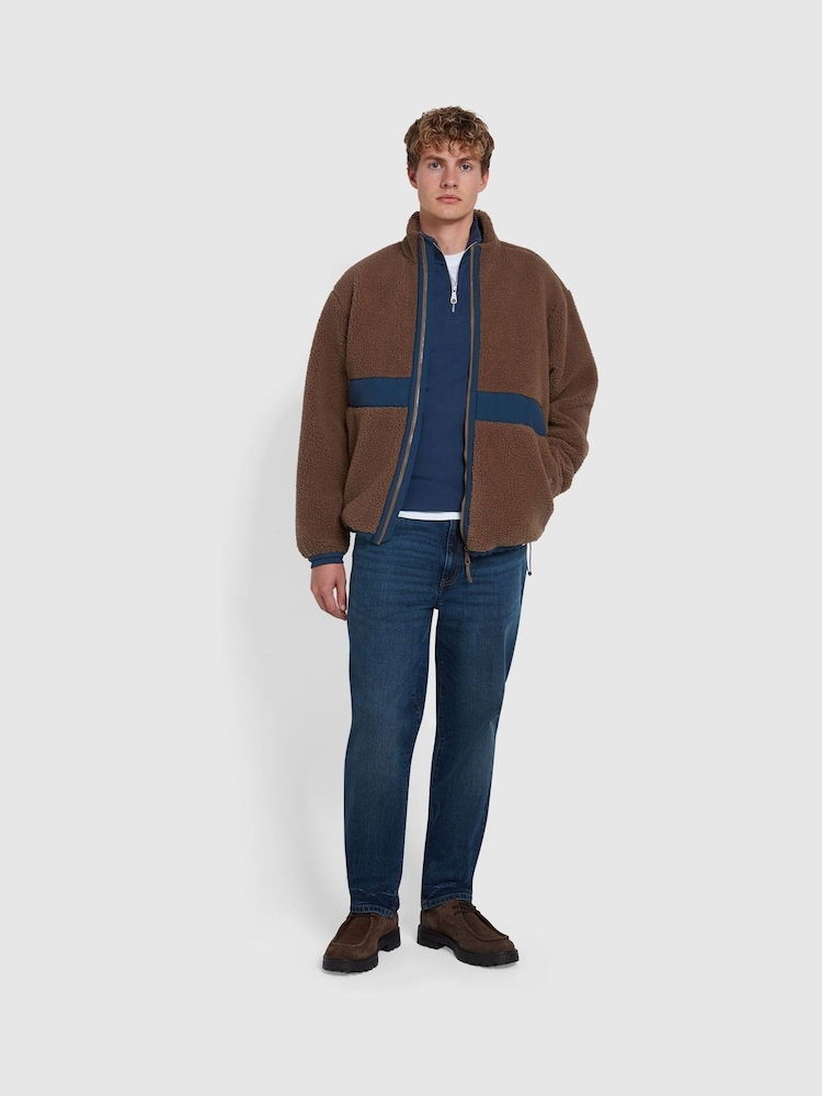 Farah Blue Jim Quarter-Zip Sweatshirt - Image 2 of 5