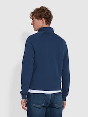 Farah Blue Jim Quarter-Zip Sweatshirt - Image 3 of 5