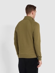 Farah Green Jim Quarter Zip Sweatshirt - Image 3 of 5