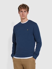 Farah Blue Tim New Crew Neck Sweatshirt - Image 1 of 5