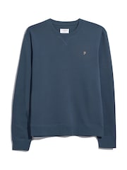 Farah Blue Tim New Crew Neck Sweatshirt - Image 5 of 5