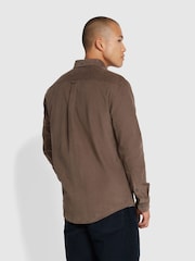 Farah Grey Spencer Long Sleeve Corduroy Shirt - Image 3 of 5