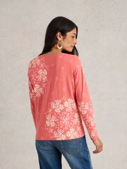 White Stuff Pink Nelly 100% Cotton T-Shirt - Image 2 of 6
