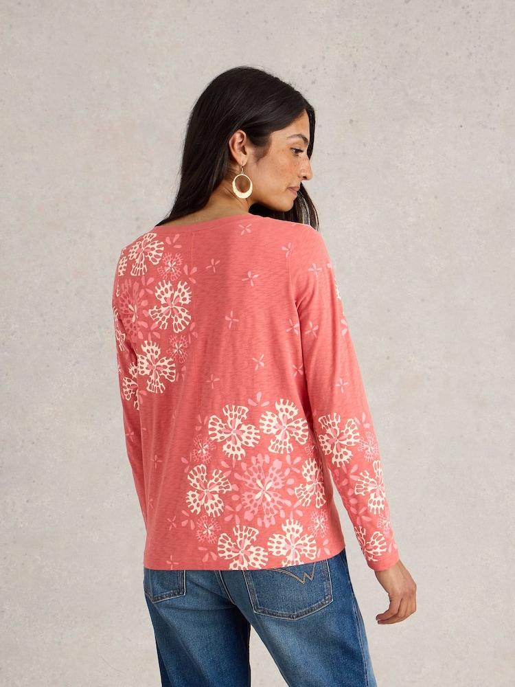 White Stuff Pink Nelly 100% Cotton T-Shirt - Image 2 of 6
