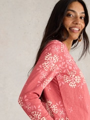 White Stuff Pink Nelly 100% Cotton T-Shirt - Image 4 of 6