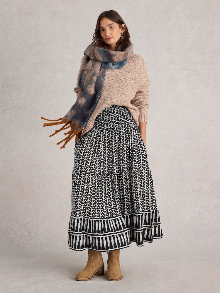 White Stuff Black Marissa Jersey Maxi 100% Cotton Skirt - Image 1 of 6 White Stuff Black Marissa Jersey Maxi 100% Cotton Skirt - Image 1 of 6