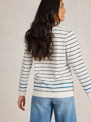White Stuff White Willow Stripe 100% Cotton Top - Image 3 of 6