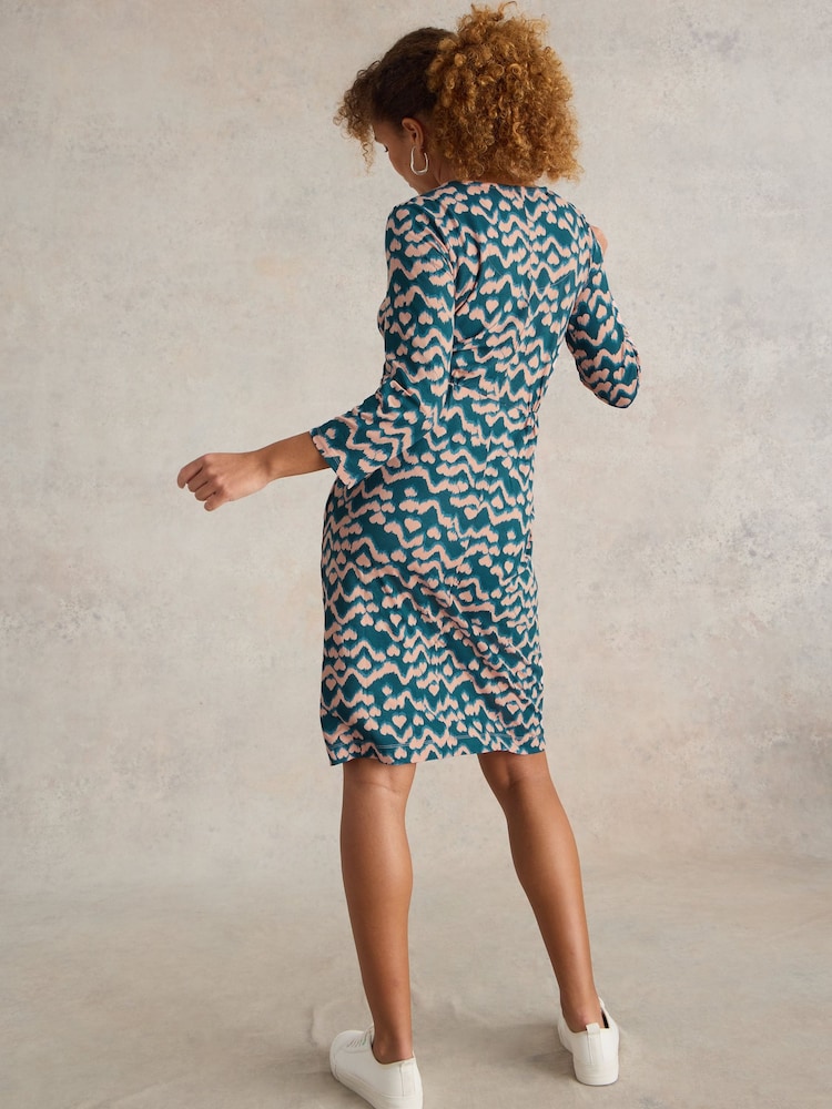 White Stuff Green Tallie Jersey Dress - Image 2 of 6