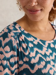 White Stuff Green Tallie Jersey Dress - Image 5 of 6