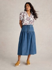 White Stuff Blue Seema Denim Skirt - Image 1 of 6