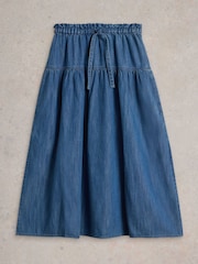 White Stuff Blue Seema Denim Skirt - Image 5 of 6