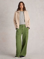 White Stuff Green Cora Cargo Trousers - Image 1 of 6