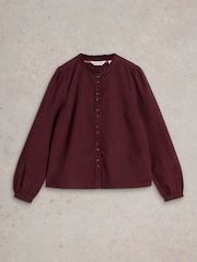 White Stuff Purple Daria Cord Spot Shirt - Image 5 of 6