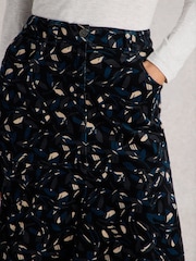 White Stuff Black Quinn Organic Cord Skirt - Image 4 of 6