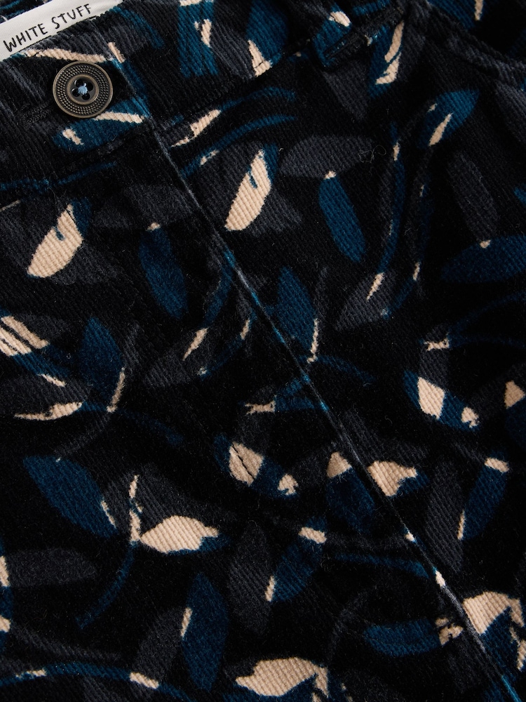 White Stuff Black Quinn Organic Cord Skirt - Image 6 of 6