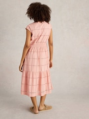 White Stuff Pink Fleur Broderie Dress - Image 3 of 6