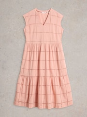 White Stuff Pink Fleur Broderie Dress - Image 5 of 6