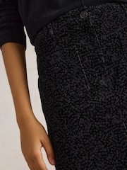 White Stuff Black Melody Organic Cord Skirt - Image 4 of 6