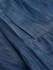 White Stuff Blue Jenna Denim Tiered Skirt - Image 6 of 6