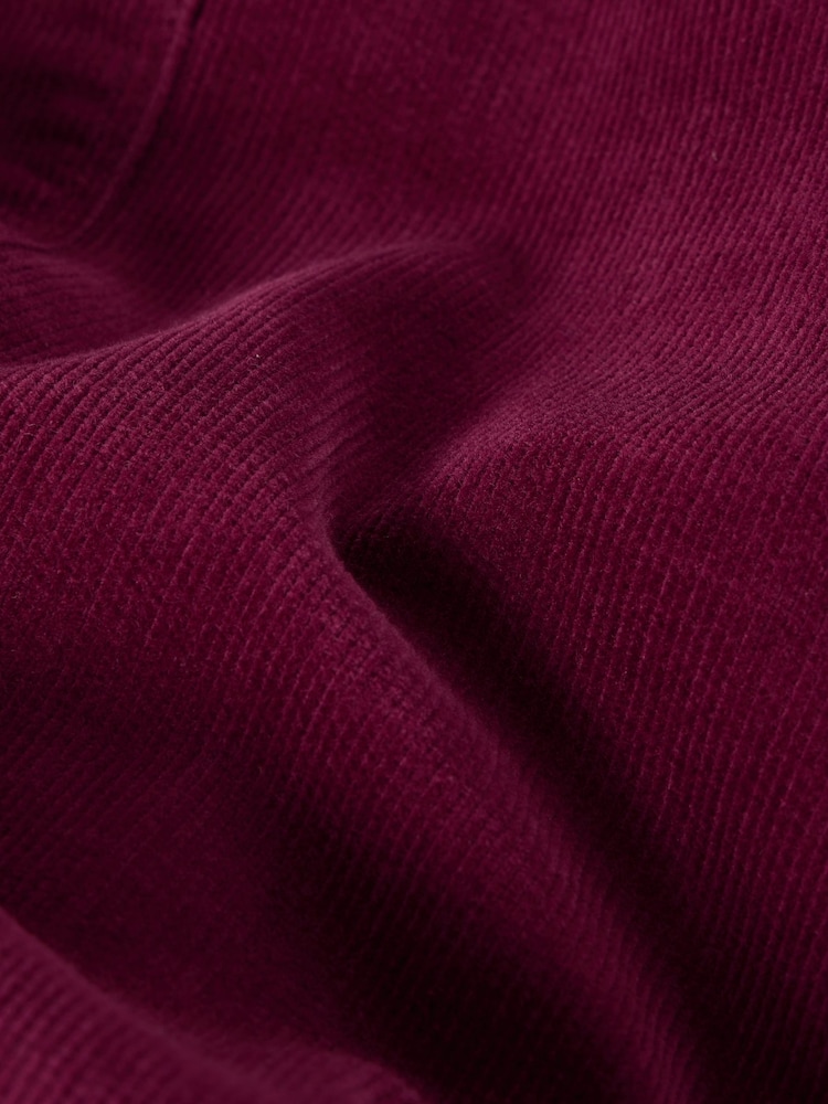 White Stuff Burgundy Red Melody Organic Cord Skirt - Image 6 of 6