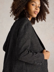 White Stuff Grey Evelyn Jersey Blazer - Image 3 of 6