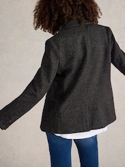 White Stuff Grey Evelyn Jersey Blazer - Image 4 of 6