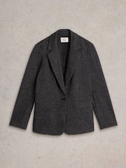 White Stuff Grey Evelyn Jersey Blazer - Image 5 of 6