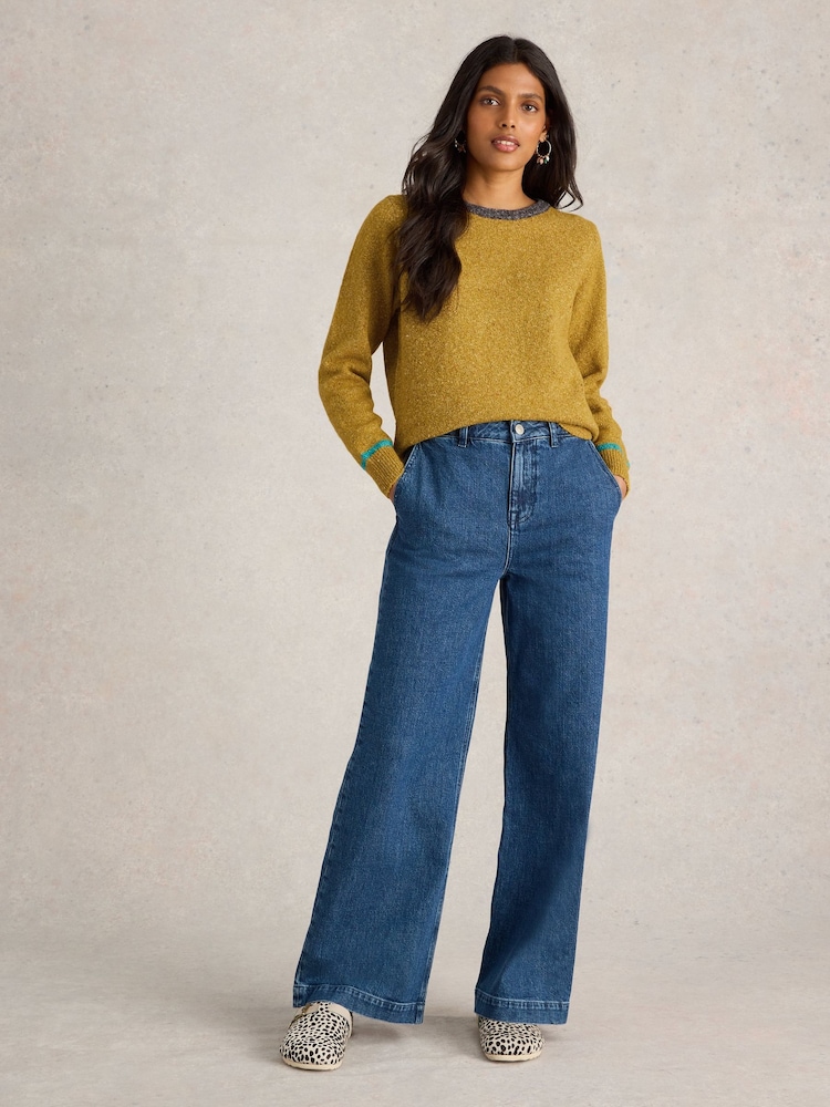 White Stuff Yellow Talia Nep Jumper - Image 2 of 6 White Stuff Yellow Talia Nep Jumper - Image 2 of 6