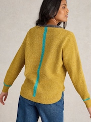White Stuff Yellow Talia Nep Jumper - Image 4 of 6