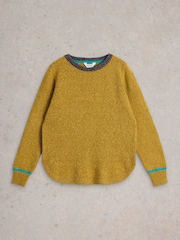 White Stuff Yellow Talia Nep Jumper - Image 5 of 6