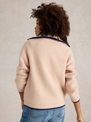 White Stuff Natural Betty Zip Through Bomber Jacket - Image 2 of 6