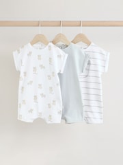 Grau mit Bärenmotiv - Baby-Strampelanzüge, 3er-Pack (0 Monate–2 Jahre) - Bild 1 von 12