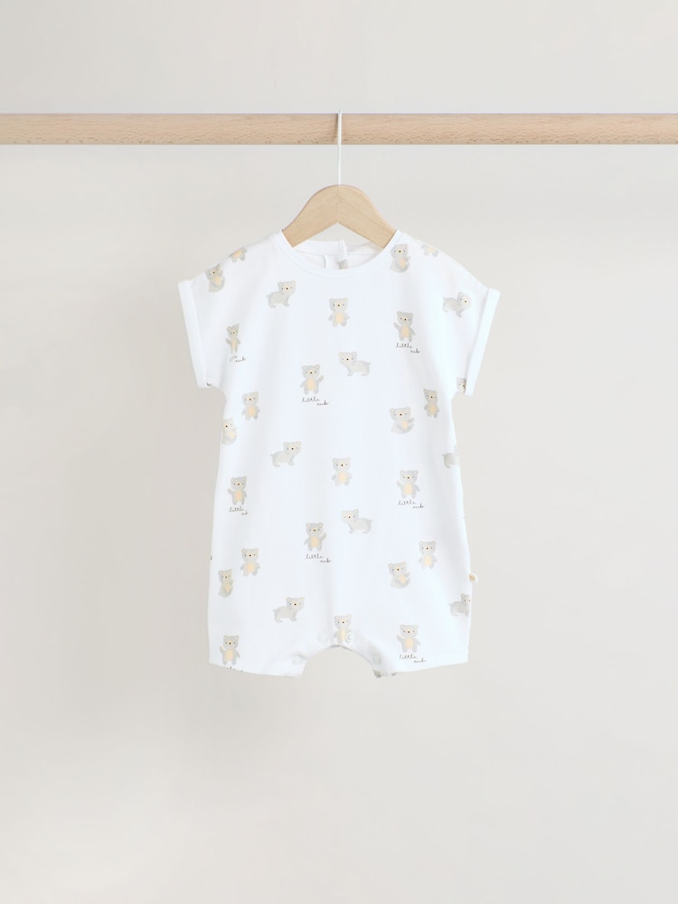 Grau mit Bärenmotiv - Baby-Strampelanzüge, 3er-Pack (0 Monate–2 Jahre) - Bild 2 von 12