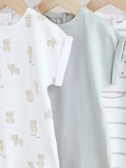 Grau mit Bärenmotiv - Baby-Strampelanzüge, 3er-Pack (0 Monate–2 Jahre) - Bild 7 von 12