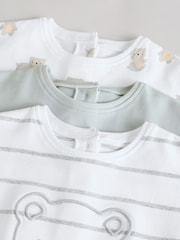 Grau mit Bärenmotiv - Baby-Strampelanzüge, 3er-Pack (0 Monate–2 Jahre) - Bild 8 von 12