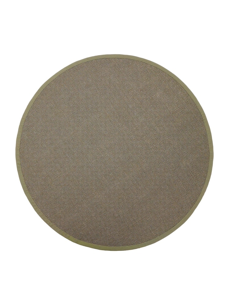 Origin Rugs Sage Green Hand Woven Sisal Circle Rug - Image 3 of 3