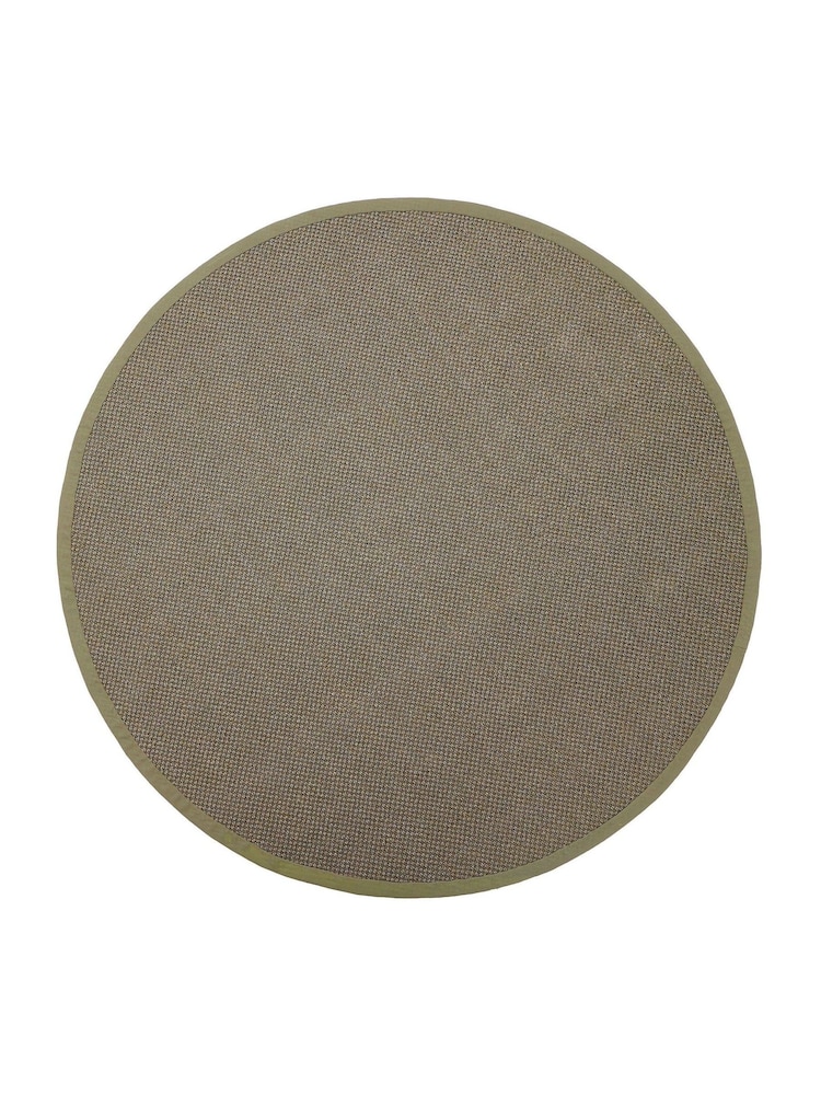 Origin Rugs Sage Green Hand Woven Sisal Circle Rug - Image 4 of 4 Origin Rugs Sage Green Hand Woven Sisal Circle Rug - Image 4 of 4