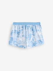 Blue Palm Short Set Pyjamas - Image 7 of 9