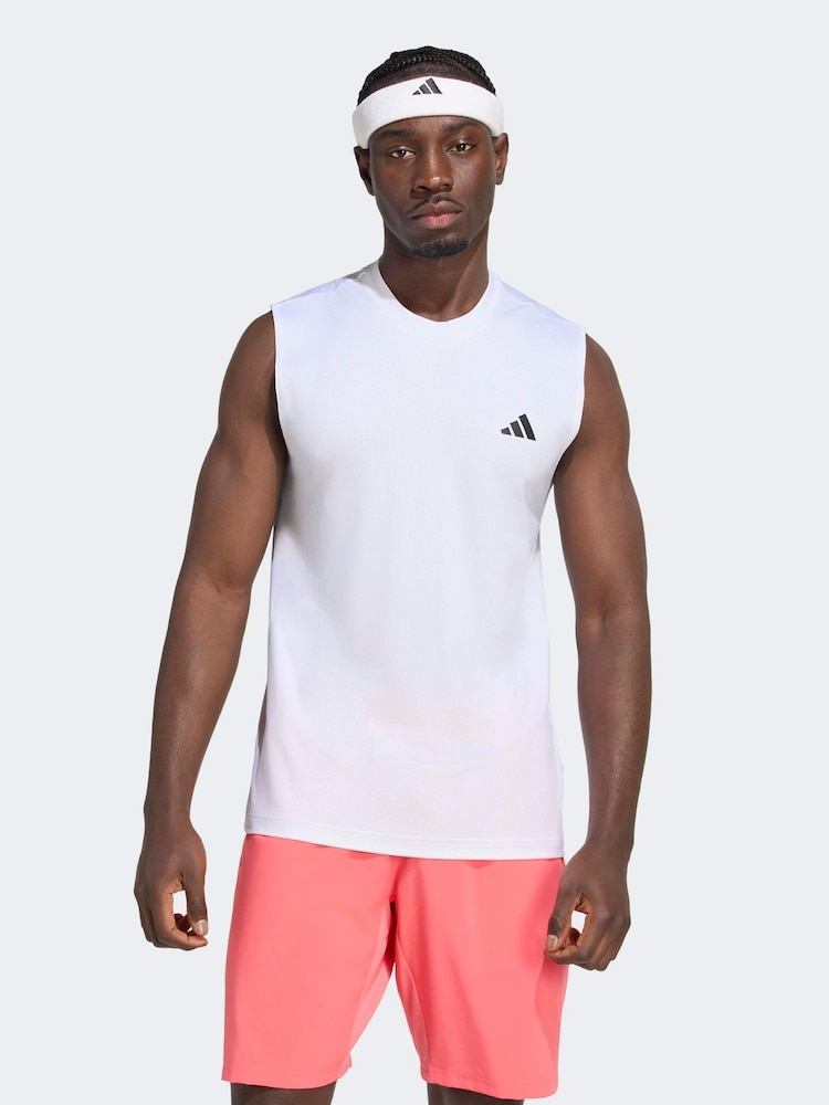 adidas White Club Tennis Climacool Tank Top - Image 1 of 6