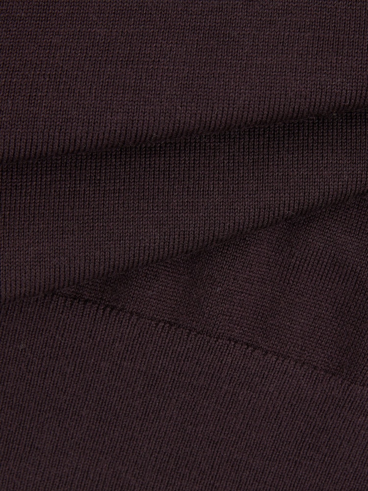Reiss Dark Bordeaux Caine Slim Fit Merino Wool Roll Neck Jumper - Image 6 of 6 Reiss Dark Bordeaux Caine Slim Fit Merino Wool Roll Neck Jumper - Image 6 of 6