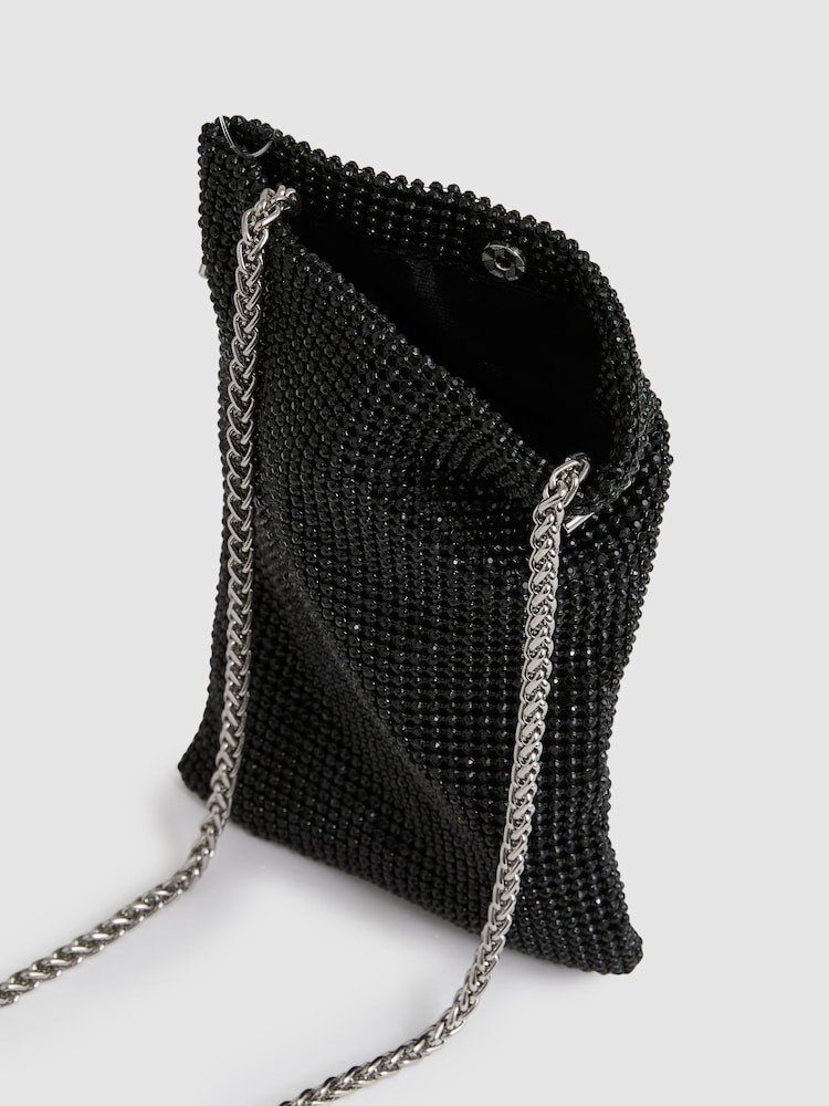 Bolso de hombro de malla de cristal Zuri de Reiss - Imagen 4 de 4 Bolso de hombro de malla de cristal Zuri de Reiss - Imagen 4 de 4
