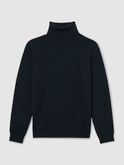 Reiss Navy Regal Atelier Cashmere Roll-Neck Jumper - Image 2 of 5