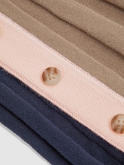 Reiss Kleo geripptes Kleid mit Farbblock-Trichterausschnitt - Bild 4 von 4