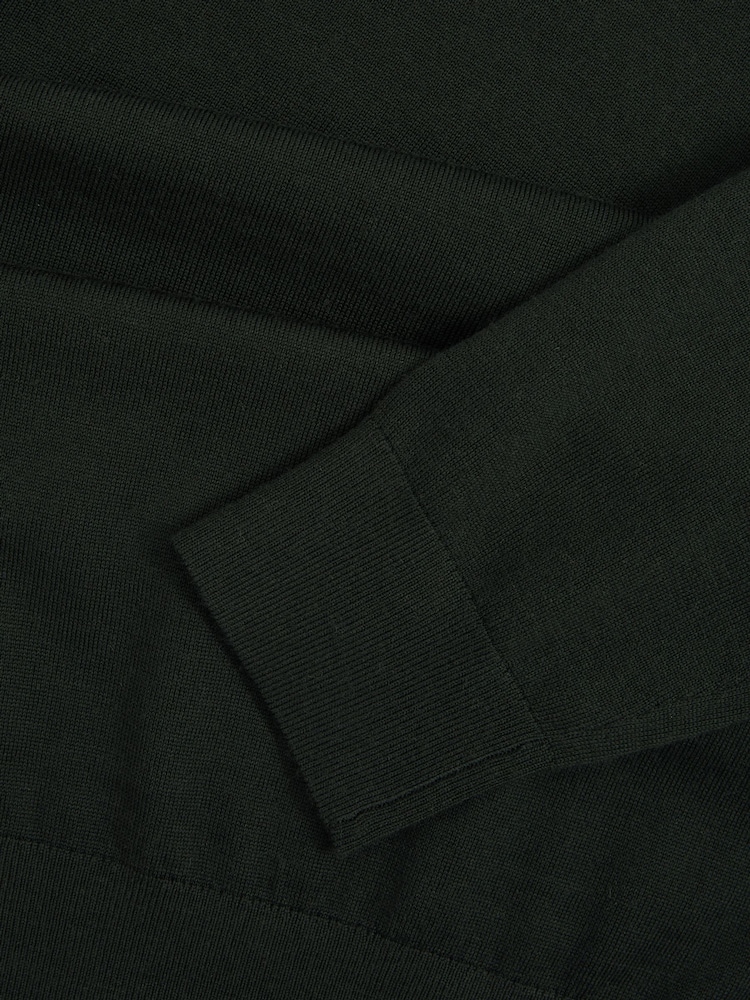 Reiss Dark Military Green Caine Merino Roll-Neck Jumper - Image 6 of 6