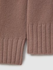 Reiss Mink Corrine 100% Cashmere Roll Neck Jumper - Image 6 of 6