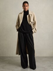 Reiss Black Flo 100% Cashmere Roll-Neck Jumper - Image 3 of 7