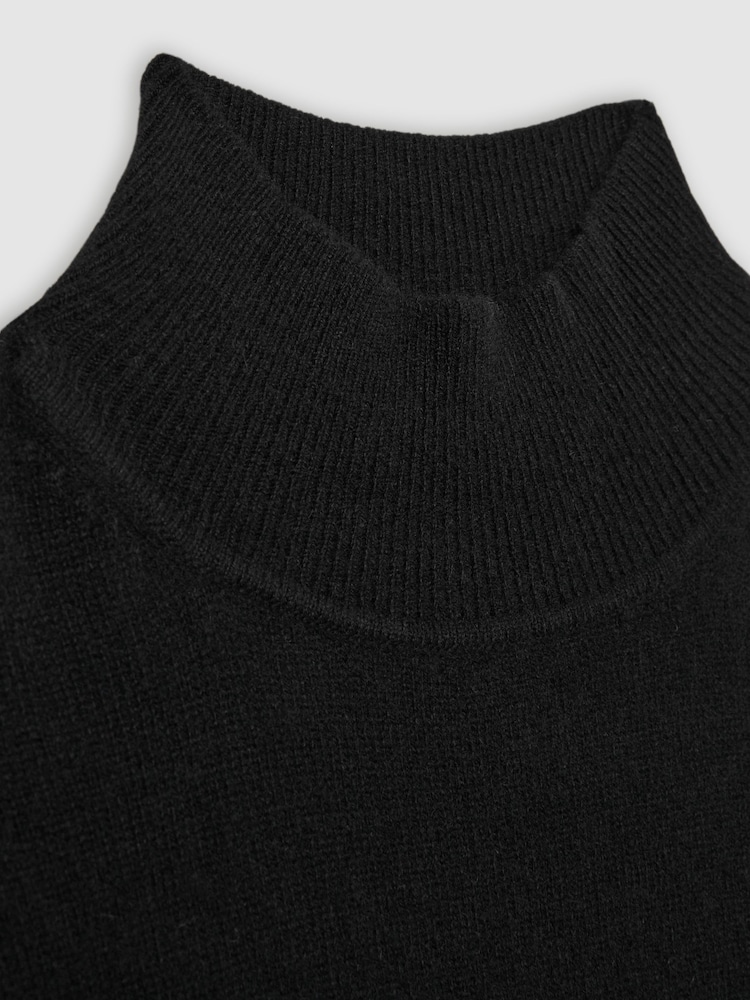 Reiss Black Flo 100% Cashmere Roll-Neck Jumper - Image 7 of 7