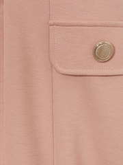 Reiss Pink Anna 4-9 yrs Jersey Puff Sleeve Dress - Image 4 of 4