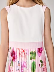 Baker by Ted Baker Pink Pleated Leg Floral Print Jumpsuit - Image 5 of 9