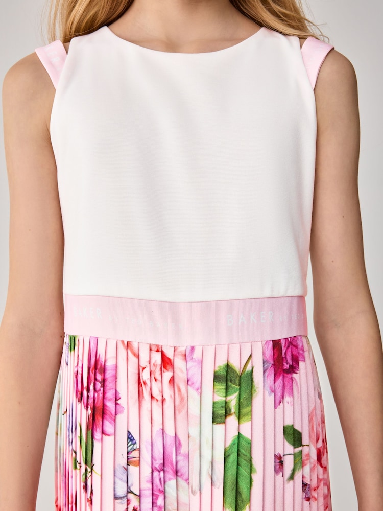Baker by Ted Baker Rose Plissé Leg Fleuri Imprimé Combinaison - Image 5 of 9